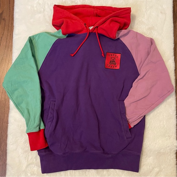 Multicoloured Teddy Fresh ColorBlock Hoodie Crewneck - Picture 5 of 8